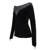 'Labyrinth' Gothic Velvet Top