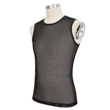 'Caution' Punk Mesh Tank Top (Black Hole Sun)