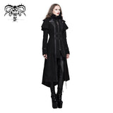 Punk Women Fake Two Pieces Game Style Woollen Coats