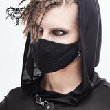 Devil Fashion Spider Web Pattern Punk Black Cotton Cloth Masks