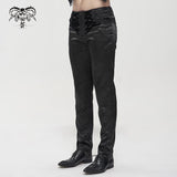 'Ghost In The Mirror' Gothic Printed Trousers (Black)