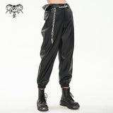 Pantalon cargo punk 'Hunter's Night' avec chaîne et sac