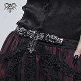 'Neoplasm' Gothic Glass Bead Studded Dress Belt