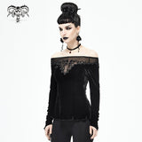 'Labyrinth' Gothic Velvet Top