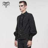 'Hygeia' Gothic Lantern Sleeve Shirt (Darkness)