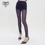 Legging punk en maille irisée 'Falling Night'