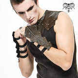 Ge01702 Punk Armor Style Men Gloves