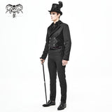 Ct17401 Gothic Men Dress Coat