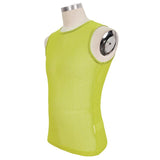 'Caution' Punk Mesh Tank Top (Yellow Ledbetter)