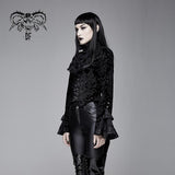 Gothic Lotus Leaf Corsage False Two Piece Women Gothic Swallow Tailed Coats