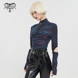 'Serpentine' Cyberpunk Mesh Top