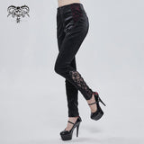 'Erosion' Gothic Pants With Mesh Panels