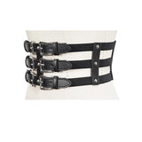 Ceinture à boucle punk 'Demian'.