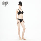 Sst014 Tassel Gothic Swimsuit Set