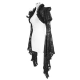 Sexy Women Big Flared Sleeves Super Short Gothic Lace Shawl