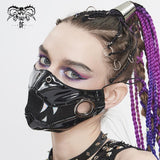 Mk04602 Women Bucktooth Bright Punk Leather Mask