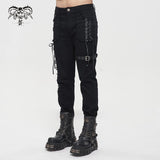 'Themis' Punk Distressed Trousers