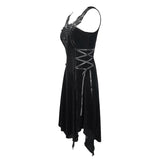 'Manifestation' Gothic Dress With Distressed Hemline