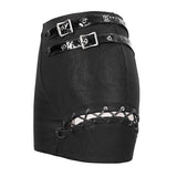 Skt114 Military Uniform Punk Package Hip Skirt