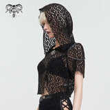 Zeal & Ardor' Punk Mesh Hooded Top