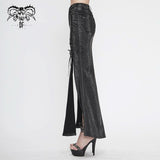 Skt124 Snakeskin Pattern Symmetrical Slit Skirt
