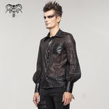 'Eunomia' Punk Lantern Sleeve Shirt