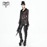 'Spelling Trouble' Gothic Jacket With Distressed Hemline