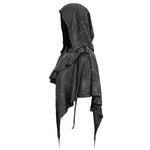 Ca021 Dark Thin Hooded Small Shawl