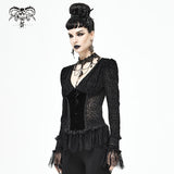 'Death Row Doorbell' Gothic Knitted Blouse