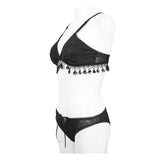 Sst014 Tassel Gothic Swimsuit Set