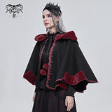 'Hollow Man' Gothic Cape With A Hood (Black)