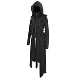 Women Winter Fur Slim Punk Fleece Hooded Long Coat With Loops