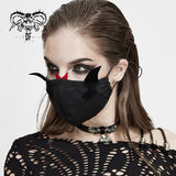 Punk Little Devil Women Cotton Masks With Wings