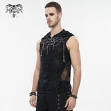 'Necrosis' Punk Tank Top With Chains