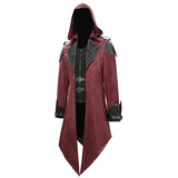 Movie Wearing Cool Actor Black Hooded Leather Long Coats For Men µ丱±¾